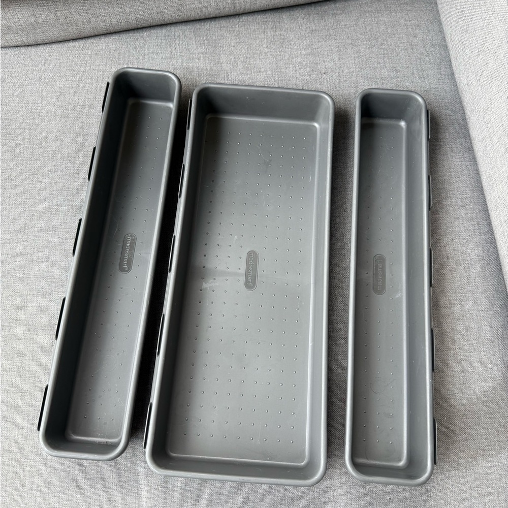 IKEA Gray Drawer Organizers